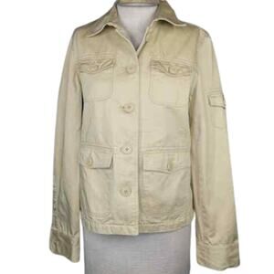 J Crew Tan Cotton Jean Jacket Size Small
